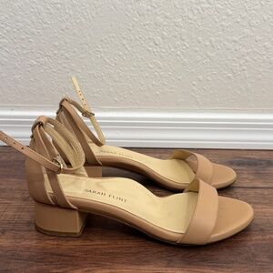 Perfect Block Sandal 30, Sand Calf leather, Size 38